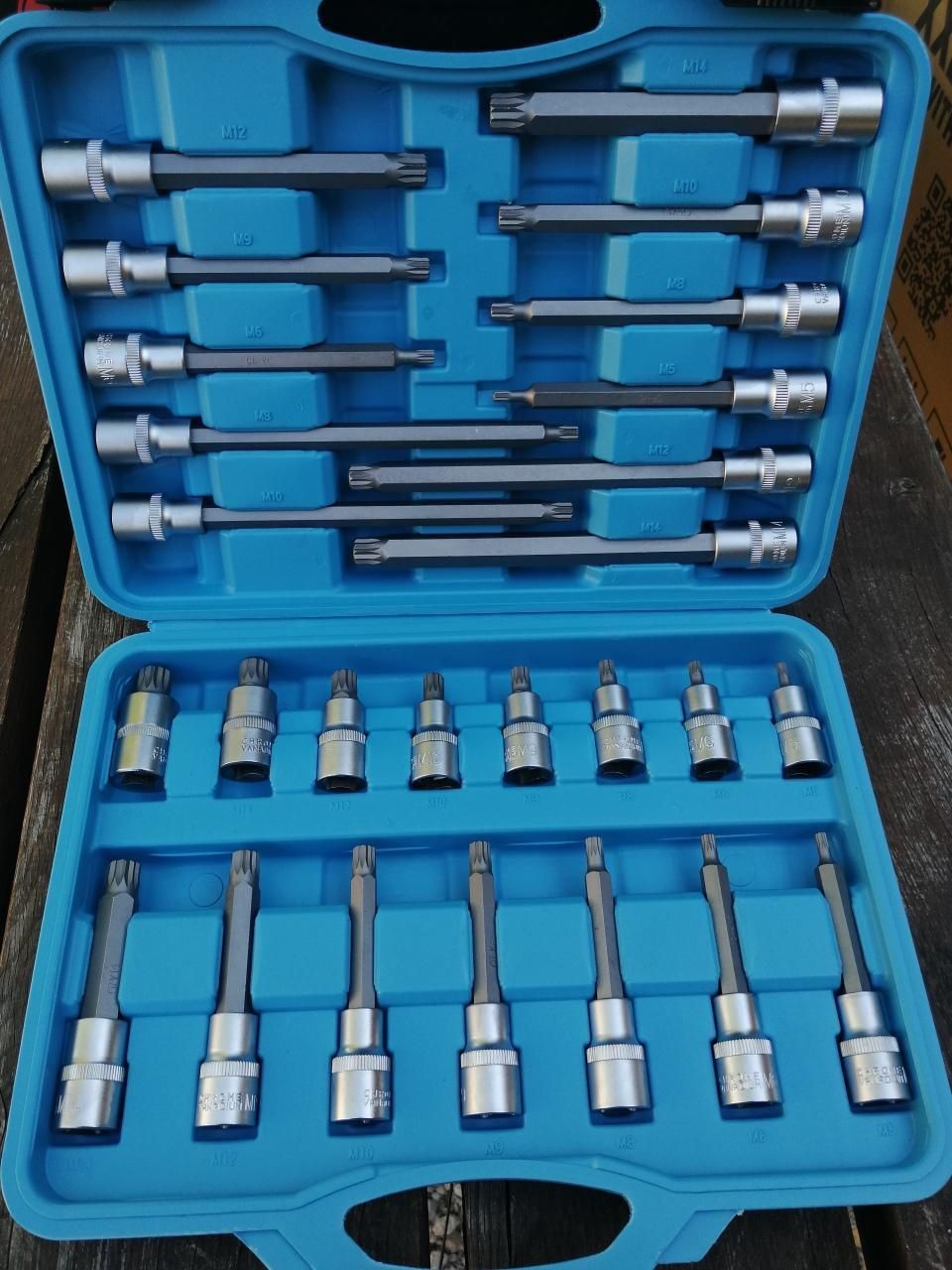 Coffret embouts - TORX - XZN - 42 pièces - Embouts courts et longs