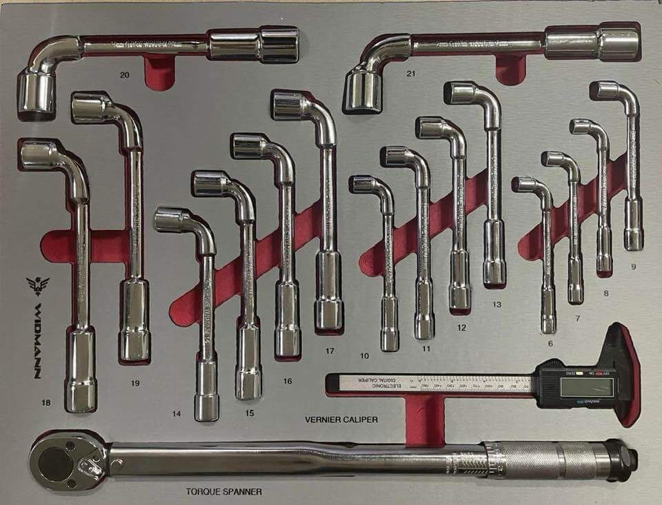 Module d'outils clés à pipes débouchées + clé dynamometrique Widmann - D  Stock41