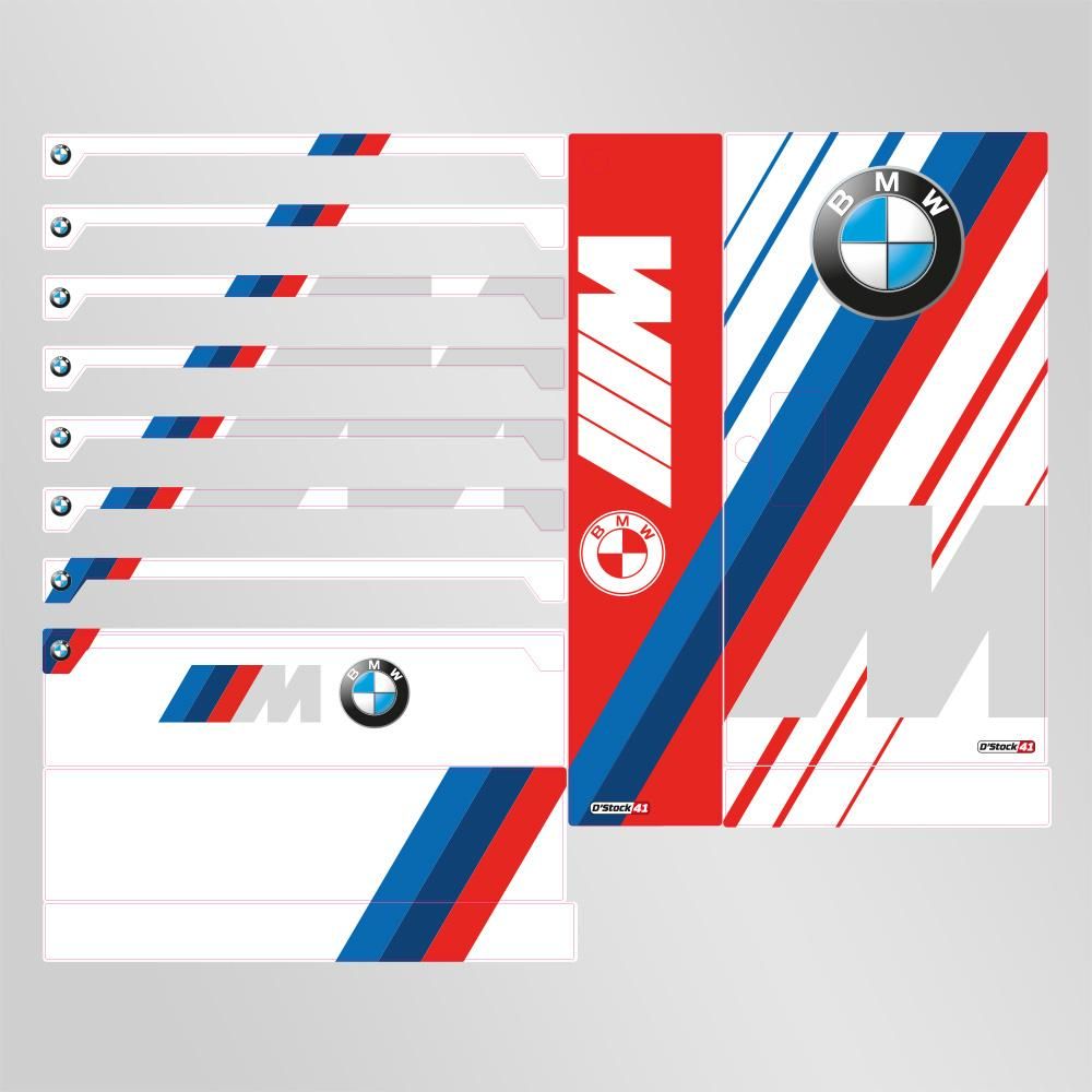 Kit déco BMW pour servante Widmann 7 ou 8 tiroirs + placard lateral - D  Stock41