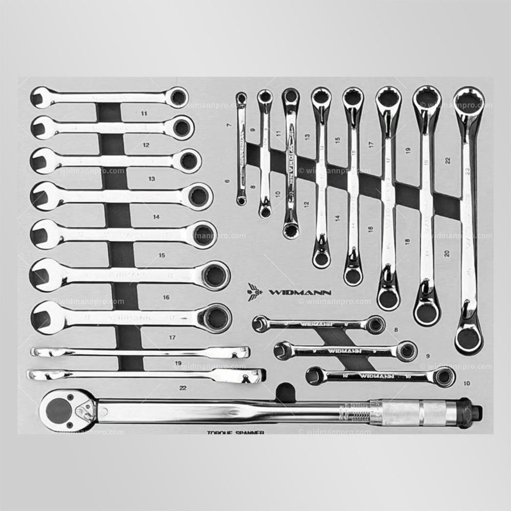 Kit Goujons à Sertir SW-Stahl 5 Pièces - Double Clé à Cliquet 14x17 Mm + Embouts Pour Filetage 6 à 12 Mm, Idéal Atelier