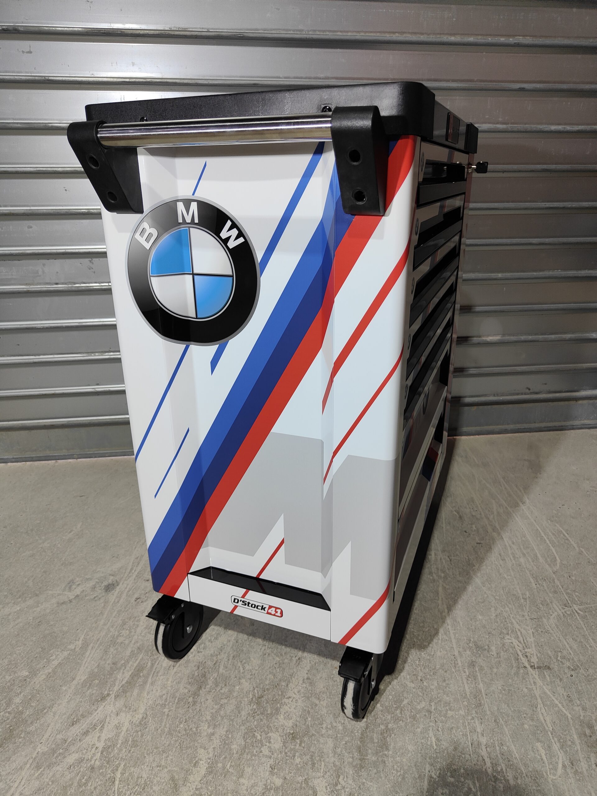 Kit déco BMW pour servante Widmann 7 ou 8 tiroirs + placard