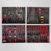 Lot de 4 modules insert d'outils Widmann pour servante d'atelier