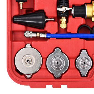 Kit Test Pression Système Refroidissement 14 Pièces - Pour Moto, Voiture, Camion, Détection Fuites Radiateur Et Joint De Culasse