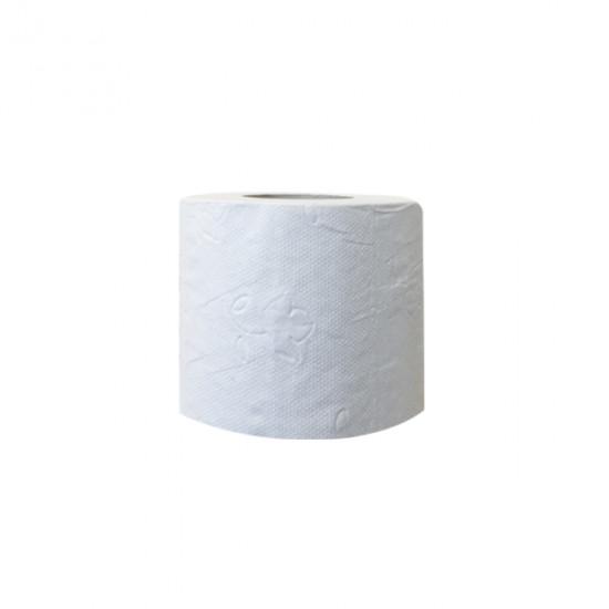 Papier toilette 2 épaisseurs blanc 100% ouate 144 feuilles