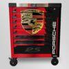 Servante Atelier Brumann Déco PORSCHE 8 tiroirs 6 remplis d'outils+ placard latéral