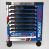 Servante Atelier Brumann Déco PEUGEOT SPORT 205 GTI 8 tiroirs 6 remplis + placard latéral