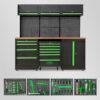 Mobilier d'atelier JBM pour garage avec servante 172 outils inclus
