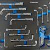 Module d'outils Clés a pipes débouchées 15pcs + jeu de clés BTR et Torx