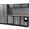 Mobilier d'atelier 4 elements ALYCO avec plan de travail bois ou inox