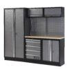 Mobilier d'atelier 3 elements ALYCO avec plan de travail bois ou inox