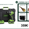 Perceuse à perceuse sans fil à 2 vitesses avec mallette 60047C JBM + cadeau au choix
