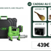 Pistolet à graisse sans fil avec mallette de transport 60038C JBM + cadeau au choix