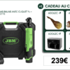 Clé à choc sans balais avec cliquet 1/2 12v avec mallette 60062C JBM + cadeau au choix