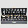 Coffret de 24 douilles 6 pans 1/4 et 1/2 de 4 a 32mm Kraftmuller
